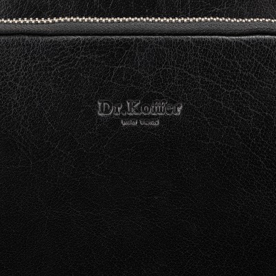 Деловая сумка Dr. Koffer из натуральной кожи черная B402885-91-04