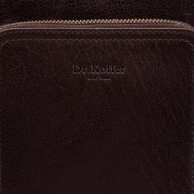 Сумка через плечо коричневая Dr.Koffer M402586-245-09
