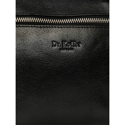 Сумка через плечо Dr.Koffer из натуральной кожи черная Сумка через плечо Dr.Koffer из натуральной кожи черная